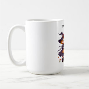 Mug Jolie sorcière et squelette enfants Halloween