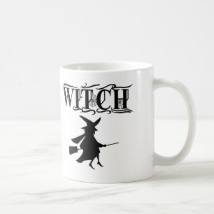 Mug Jolie Sorcière Volante Méchante Noire Halloween