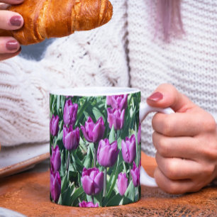 Mug Jolie Tulipes pourpres Florale