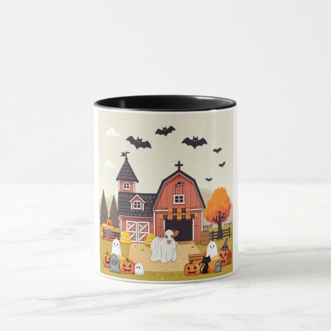 Mug Jolie vache d'Halloween (Centre)