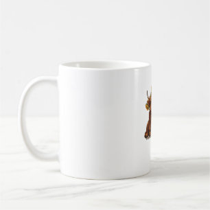Mug Jolie vache écossaise Highland Sunflower Mothers D