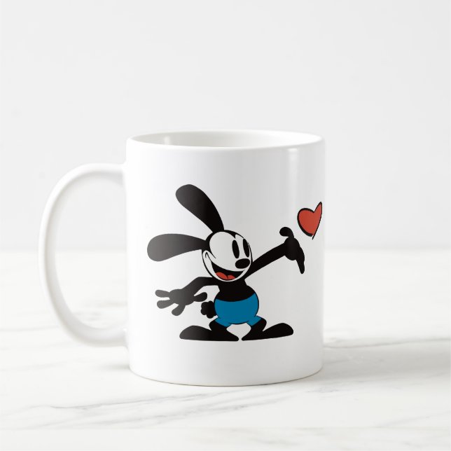 Mug Jolie Vintage Cartoon Rabbit Amour (Gauche)