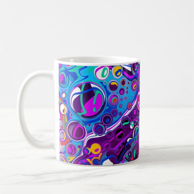 Mug Jolies bulles Marble Fluid Art (Gauche)