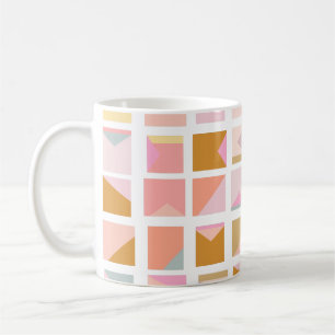 Mug Jolies couleurs pastel Design géométrique moderne