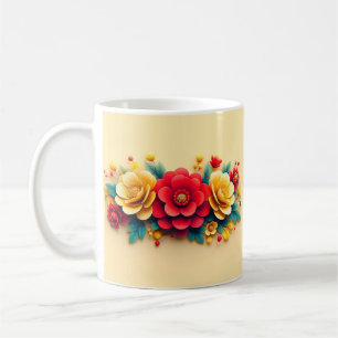 Mug Jolies fleurs 3d