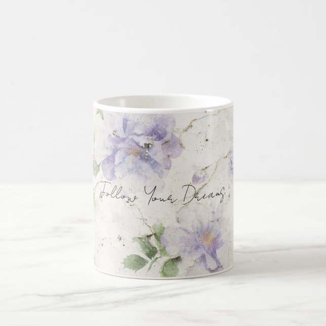 Mug Jolies fleurs de lavande violette (Centre)