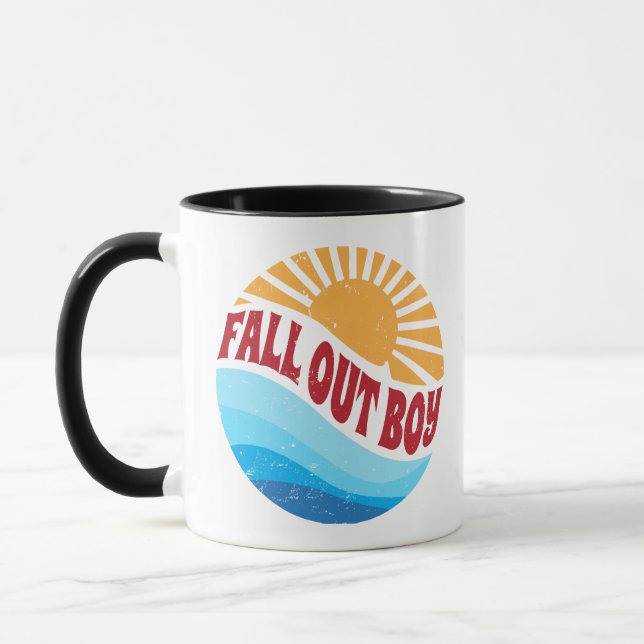 Mug Jolies Fleurs de Nom Tombent Fièrement Styles Clas (Gauche)