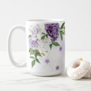 Mug Jolies fleurs violettes verdure