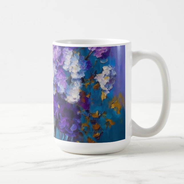 Mug Jolies Fleurs Violettes Vintage (Droite)