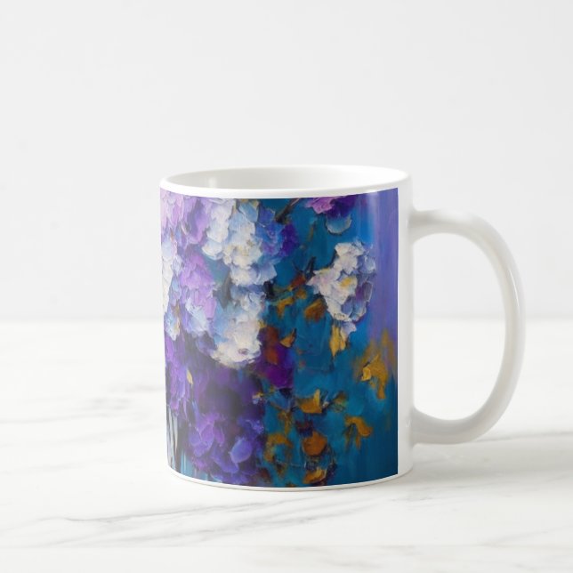 Mug Jolies fleurs violettes Vintages (Droite)