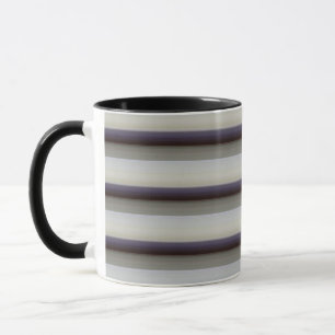 Mug Jolies rayures grises bleues vintage