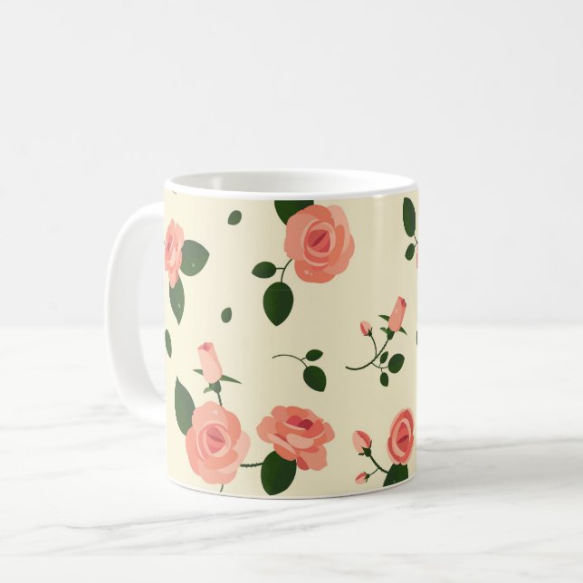 Mug Jolies Roses Roses Pastel Pink (Devant gauche)