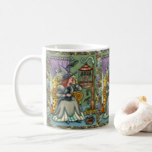 MUG JOLIMENT WITCH, CHAT & SES ANIMAUX, CAGE DE MAIN,