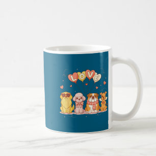 Mug Jolis chiens de la Saint-Valentin aiment les ballo