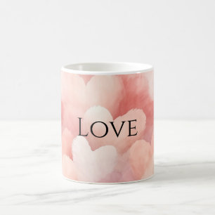 Mug Jolis cœurs roses blush d'amour