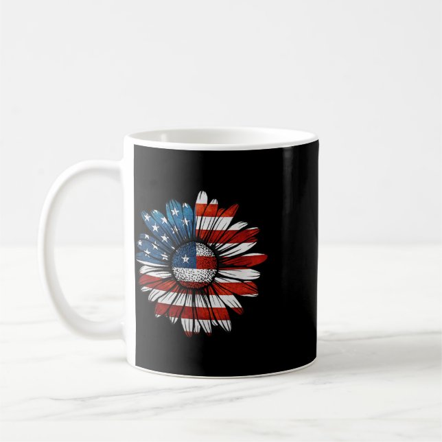 Mug Jolis Corgis Animaux Chiens 4 Juillet Drapeau Amér (Gauche)