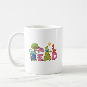 Mug Jolis Dinosaures Lisent un Livre Enseignant Élémen