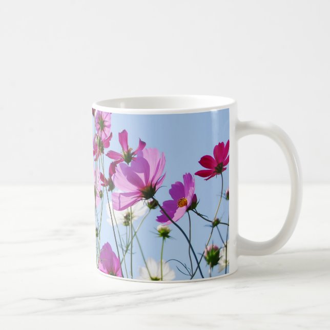 Mug Jolis fleurs sauvages violets prairie (Droite)