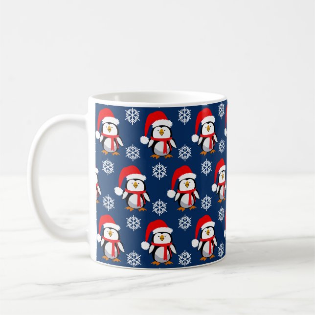 Mug Jolis manchots Noël (Gauche)