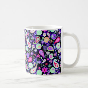 Mug Jolis motifs paisley colorés