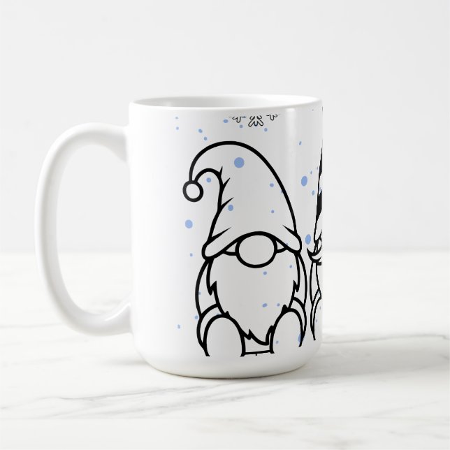 Mug Jolis nains de Noël pour les fêtes de fin d'année. (Gauche)