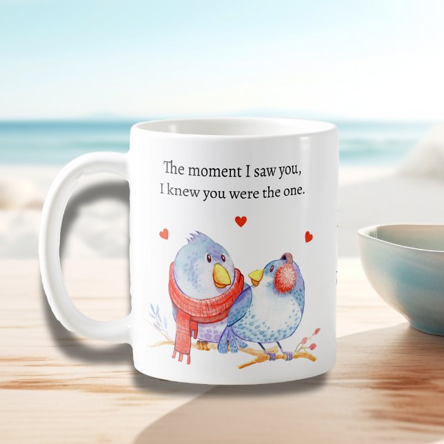 Mug Jolis oiseaux romantiques de la Saint-Valentin (Créateur téléchargé)