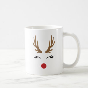 Mug Jolis Renne de Noël Fantaisistes