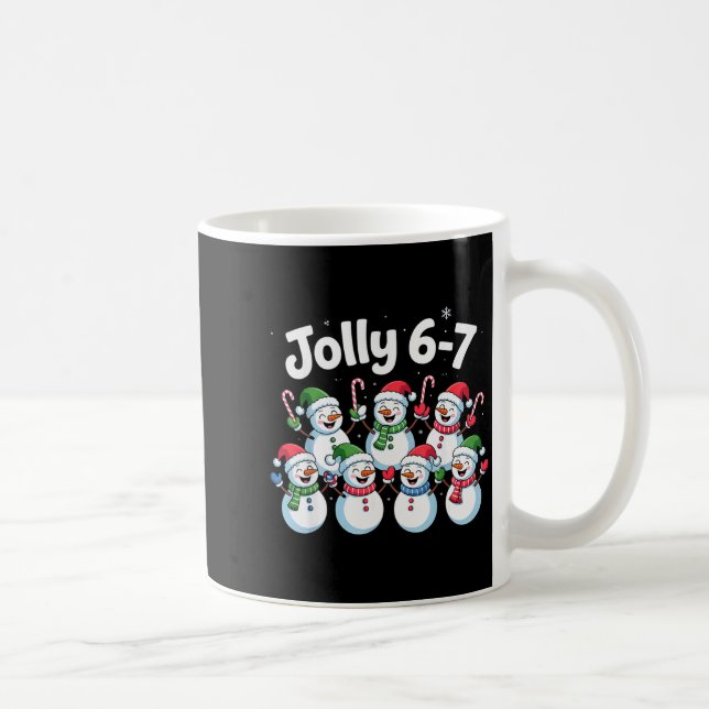 Mug Jolly 6 7 Six Seven Meme Christmas Women Men Kids  (Droite)