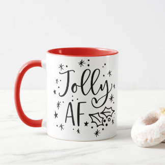 Mug Jolly AF | Fun Noël Humour à boire