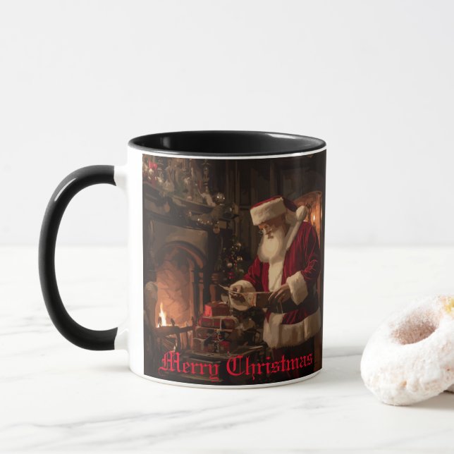 Mug Jolly Old Saint Nick (Avec donut)