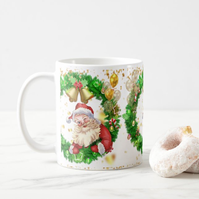 Mug Jolly Père Noël : Un cadeau parfait pour les fêtes (Avec donut)
