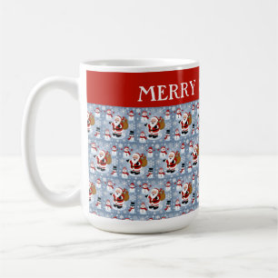 Mug Jolly Santa Claus et Snowmen Motif de Noël