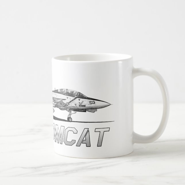 Mug Jollys rogers de F14 Tomcat VF-103 - dessin (Droite)