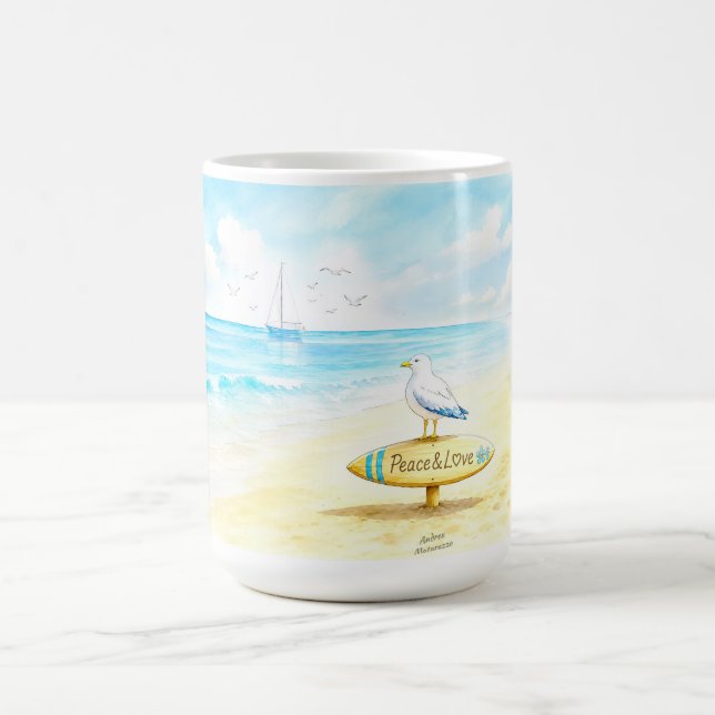 Mug Jon Seagull - Paix & Amour  (Centre)