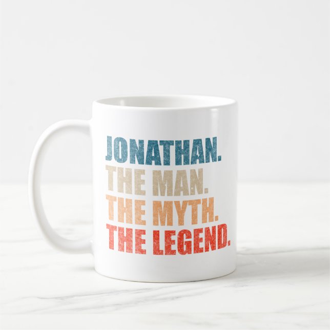 Mug Jonathan l'homme le mythe la légende (Gauche)