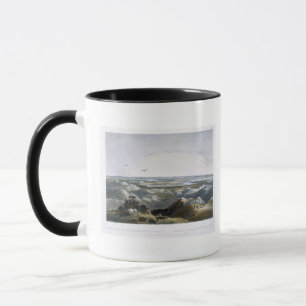 Mug Jonction de la rivière en pierre jaune avec le