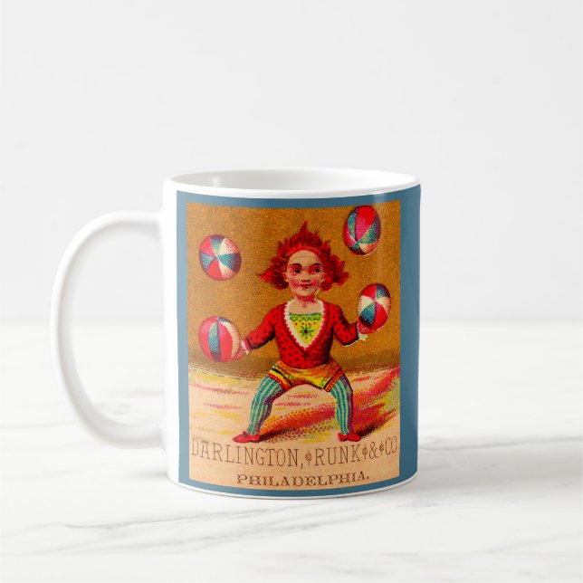 Mug Jongleur de cartes de commerce victorien Darlingto (Gauche)
