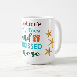 Mug Jortes de sable personnalisées et nez baisé au sol