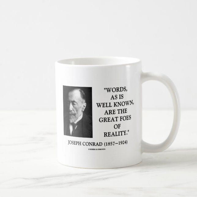 Mug Joseph Conrad Paroles Grands Folies De Réalité Cit (Droite)