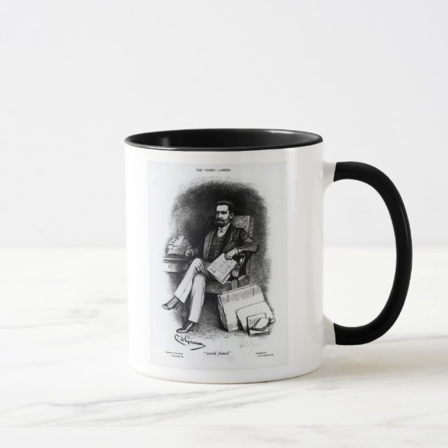 Mug Joseph Pulitzer "de la curiosité", 1887 (Droite)