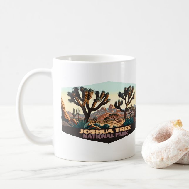 Mug Joshua Tree National Park California Desert (Avec donut)