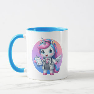 Mug Jote licorne Docteur ajouter monogramme