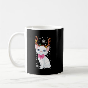 Mug Jote Noël Cat Reindeer Amoureux de les chats Funny