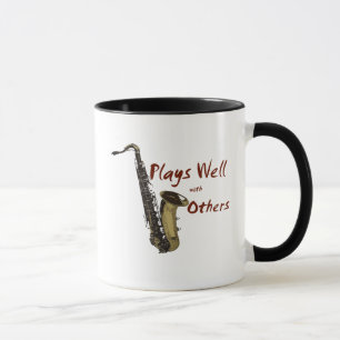 Mug Joue bien saxophone