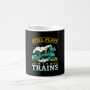 Mug Joue Toujours Avec Le Train Model Railroad