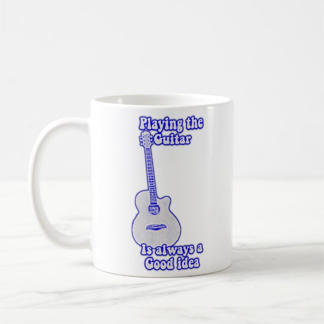 Mug Jouer à la guitare est toujours une bonne idée. bl (Gauche)