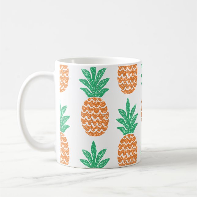 Mug Jouer à l'ananas : Plaisir Motif amusant. (Gauche)