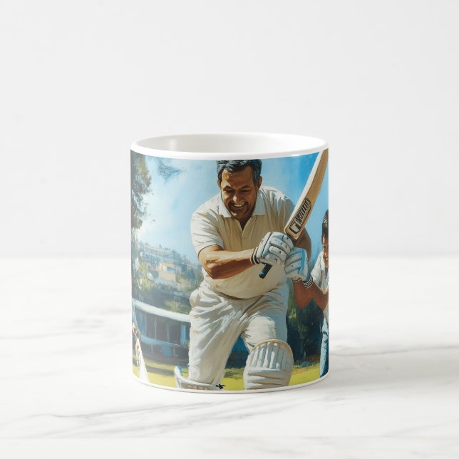 Mug Jouer Art numérique de cricket (Centre)
