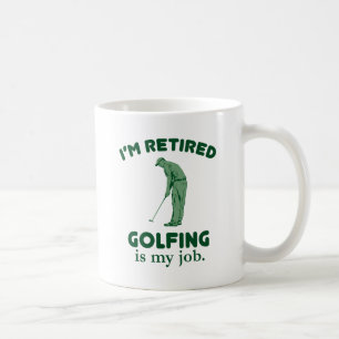 Mug Jouer au golf est mon travail