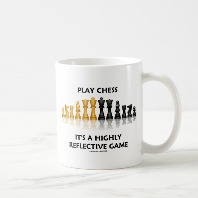 Mug Jouer aux échecs, c'est un jeu hautement réfléchi (Droite)